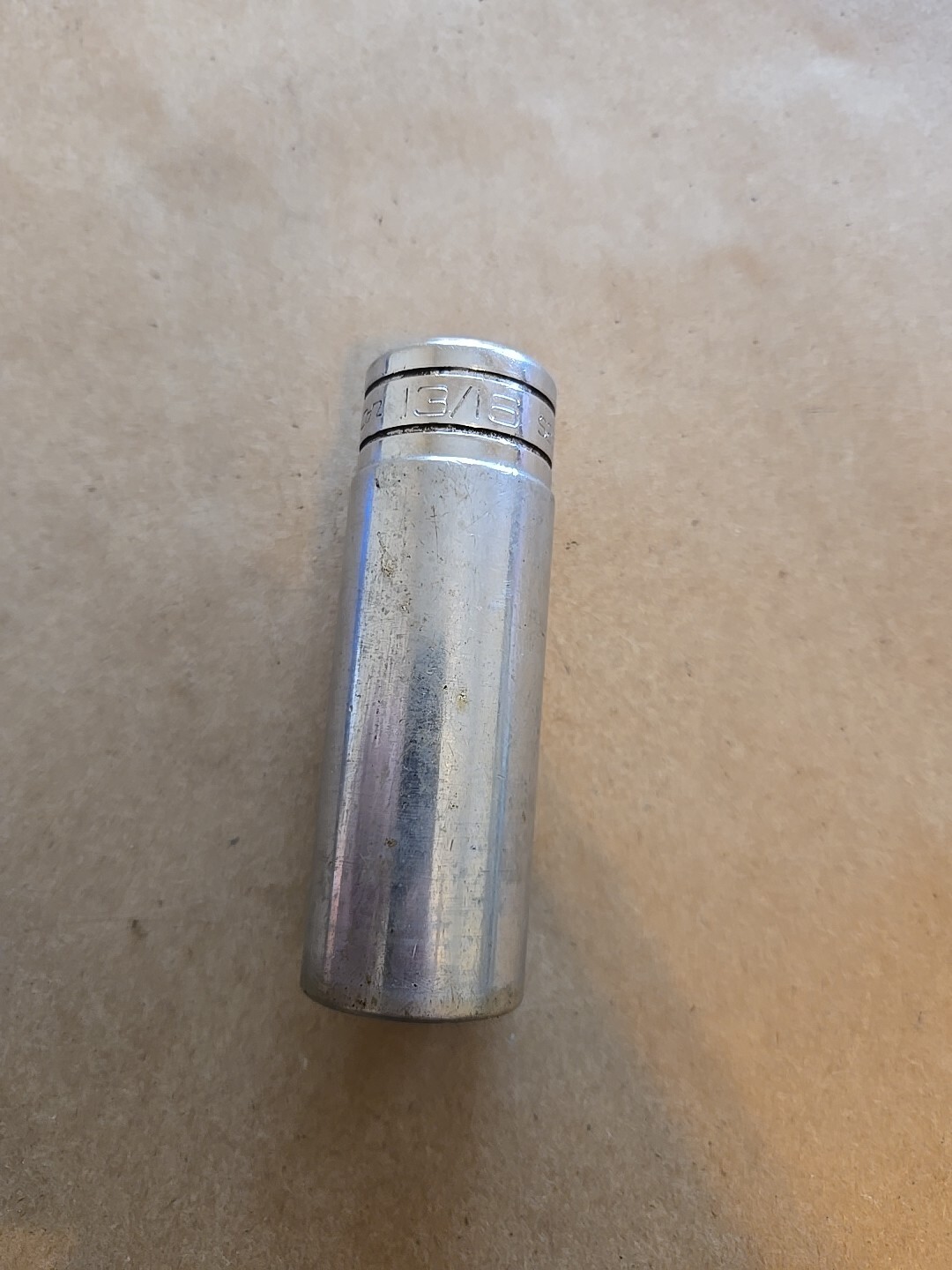 Snap On 1/2″ Drive 13/16″ 12PT Deep Chrome Socket Worn S261