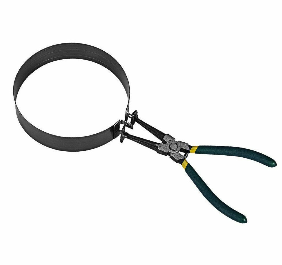 Professional 14Pcs Piston Ring Compressor With Ratcheting Plier & Carrying Case