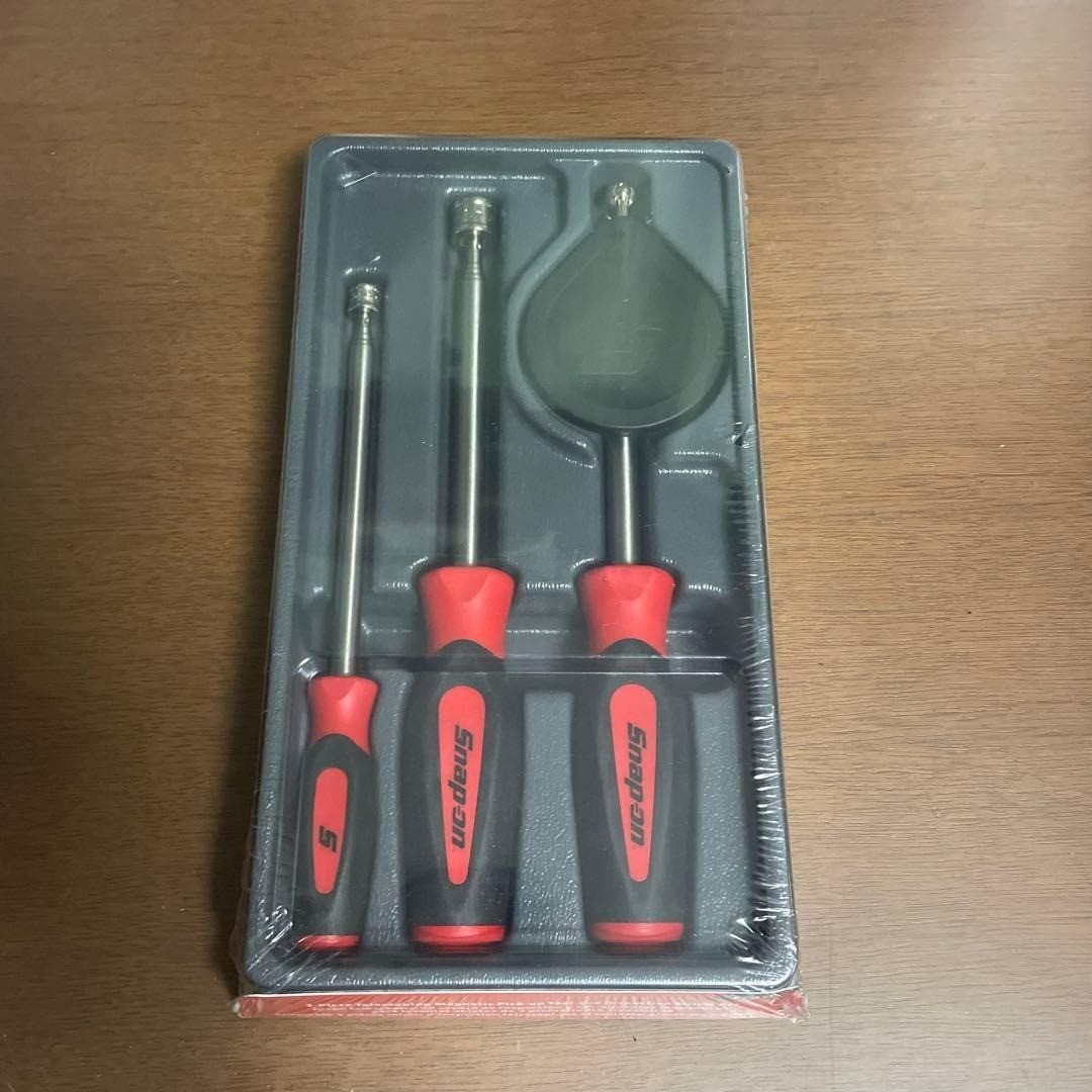 Snap-on PTM30 3Pc Magnetic Pick Up Tool Set w/ Inspection Mirror [Unused]