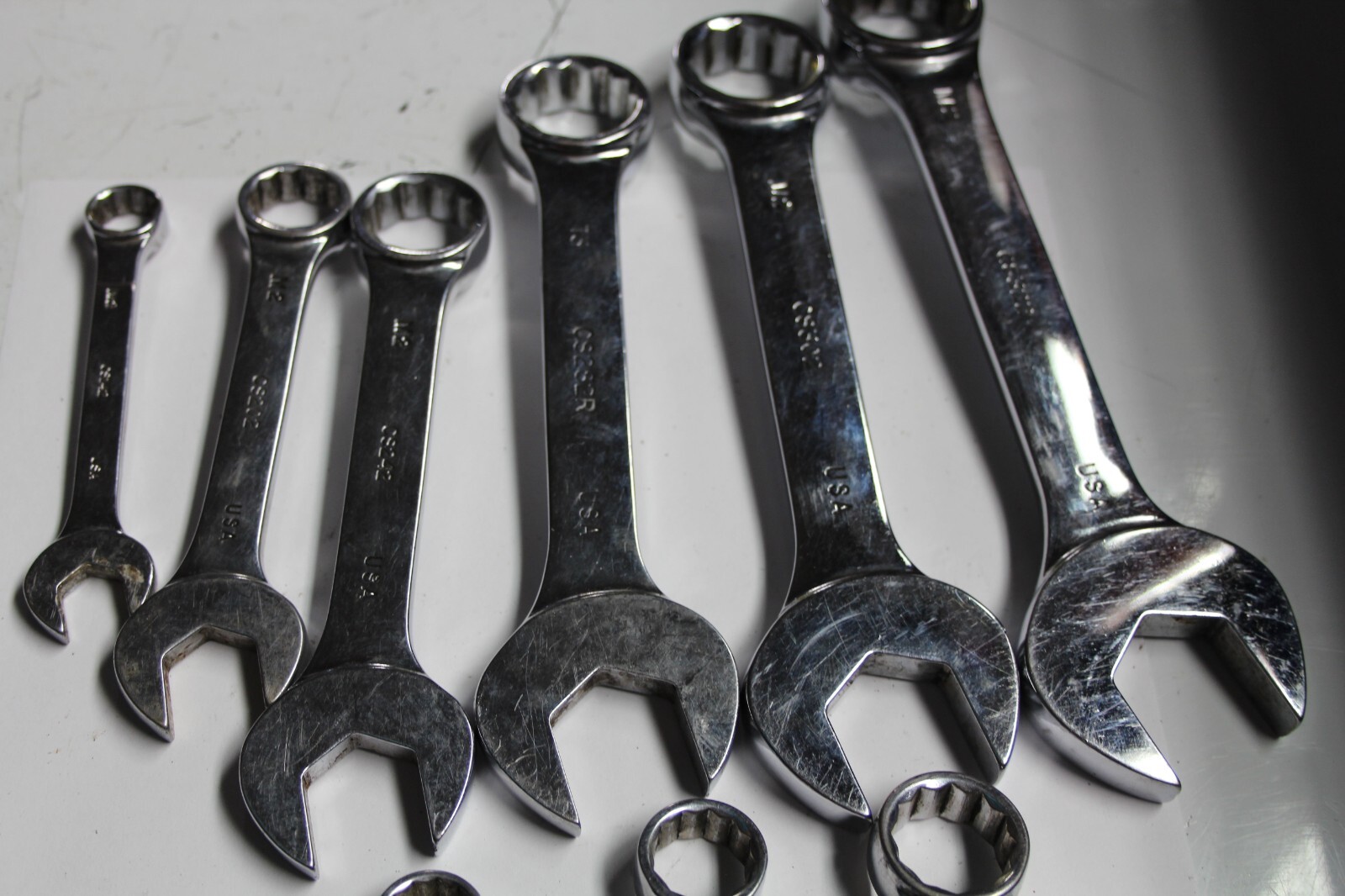 MAC TOOLS SAE & METRIC Stubby Combination Wrench LOT 13pcs USA