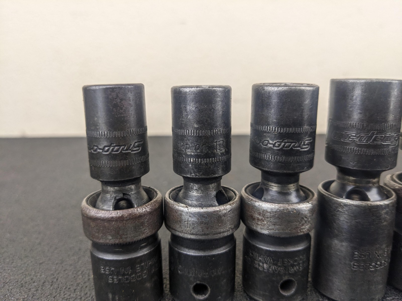 #bl432 Snap On Tools IPLM 1/2” Impact Swivel Socket Set 12,13,14,15,17,18mm