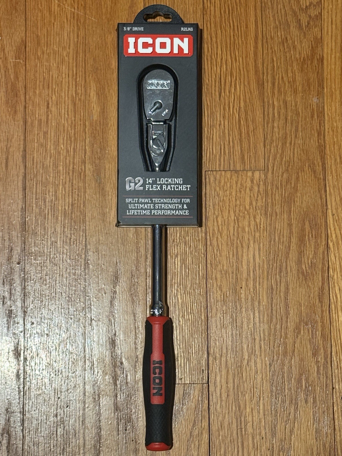 ICON R2LKG 3/8 INCH DRIVE G2 14 INCH LOCKING FLEX HEAD RATCHET