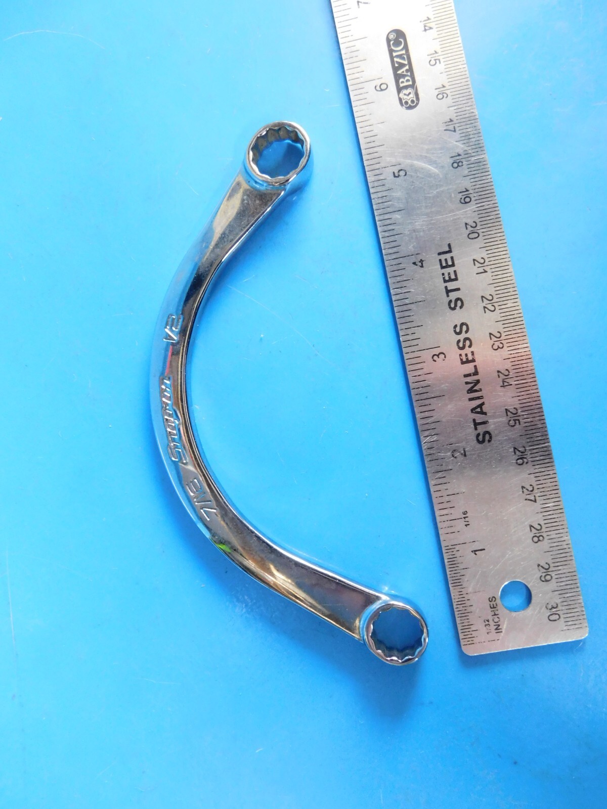 USED, SNAP ON TOOLS » 7/16 IN. X 1/2 IN. » HALF MOON WRENCH, PART #CX1416