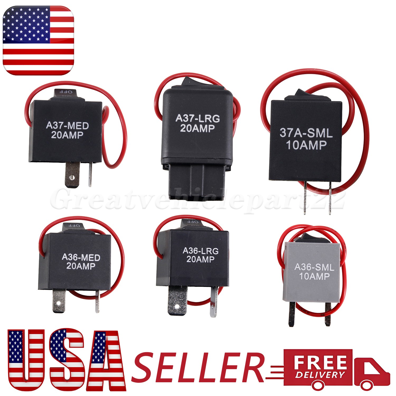 9038A Relay Bypass Switch & Diagnostic Tester Tester Kit with Amp Loop 6-Pack US