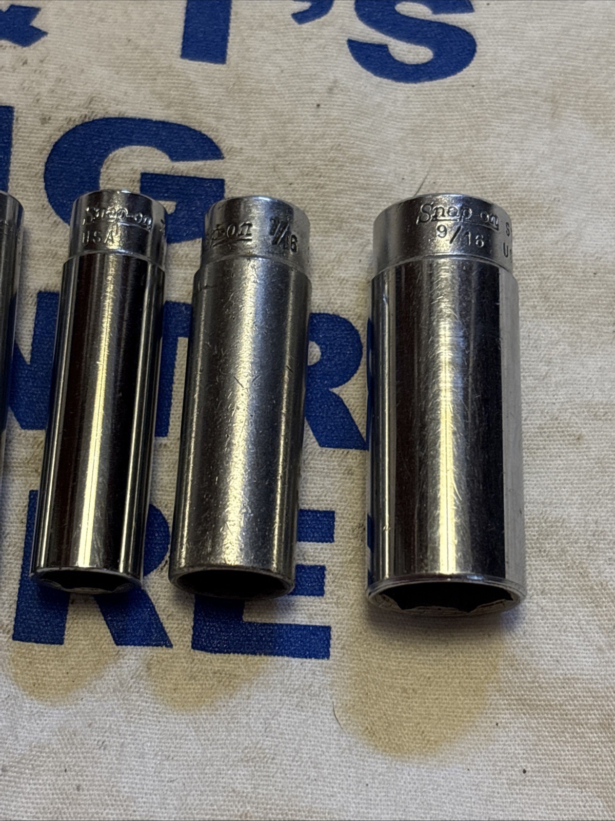 Snap-on Tools USA 1/4″ Drive 8pc SAE 6pt Deep Socket Set (3/16- 9/16) STM