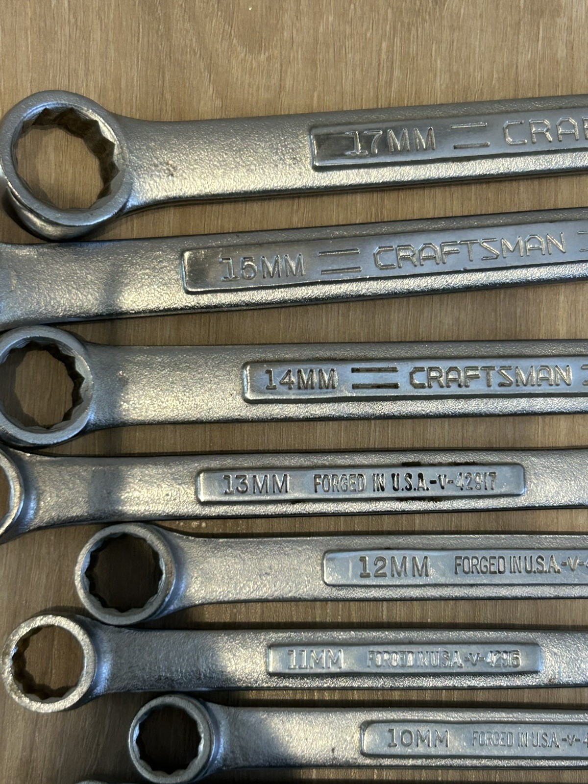 Craftsman Metric 11 pc Combination Wrench Set 6mm–17mm Missing 16 Forged USA