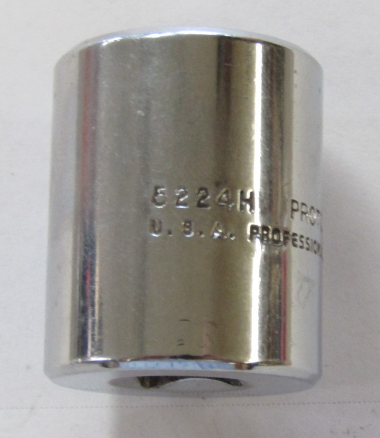 PROTO Professional 3/8, 7/16, 1/2, 9/16, 5/8, 3/4″ SOCKET 3/8″ dr 5224H 5212H