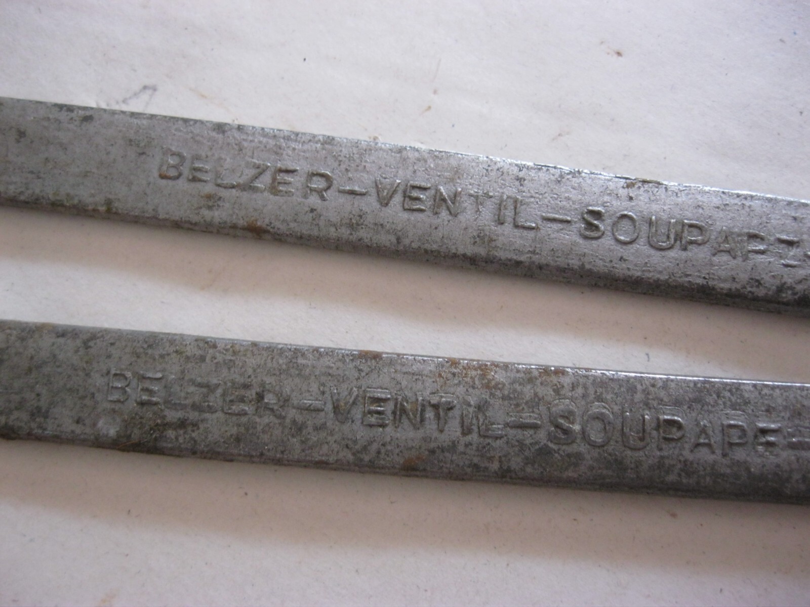 Vintage: 2x Belzer Open End Wrenches Model 1934 Valve Soupape Valve SW12 + SW14