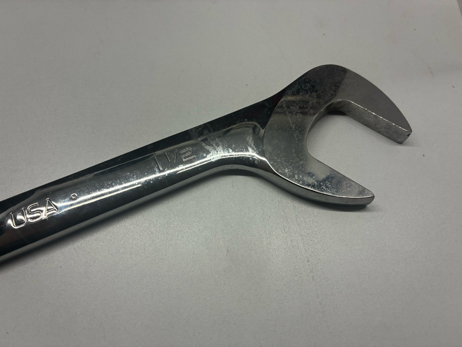 Snap-on Tools USA NEW 1-1/2″ SAE 4 Way Open-End Angle Head Chrome Wrench VS48B