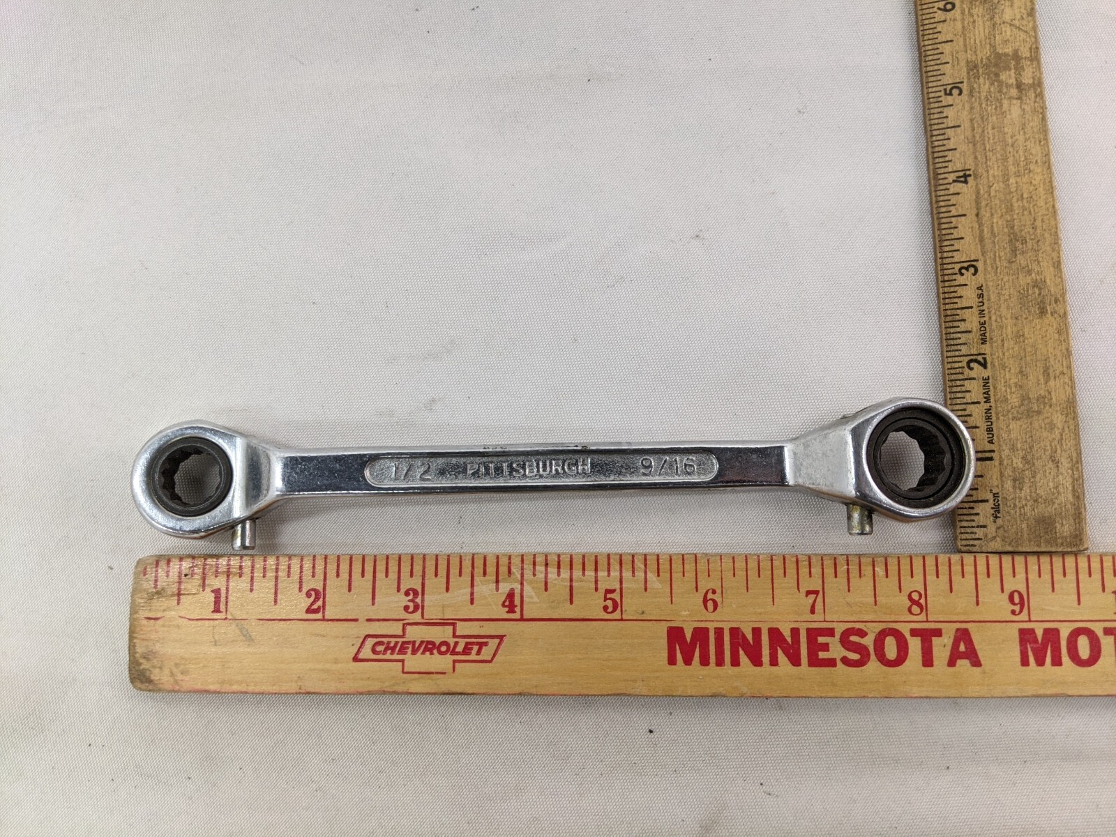 Pittsburgh SAE Reversible Offset Ratchet Wrench Set 3/8″ to 1-1/8″ Set of 5 TF