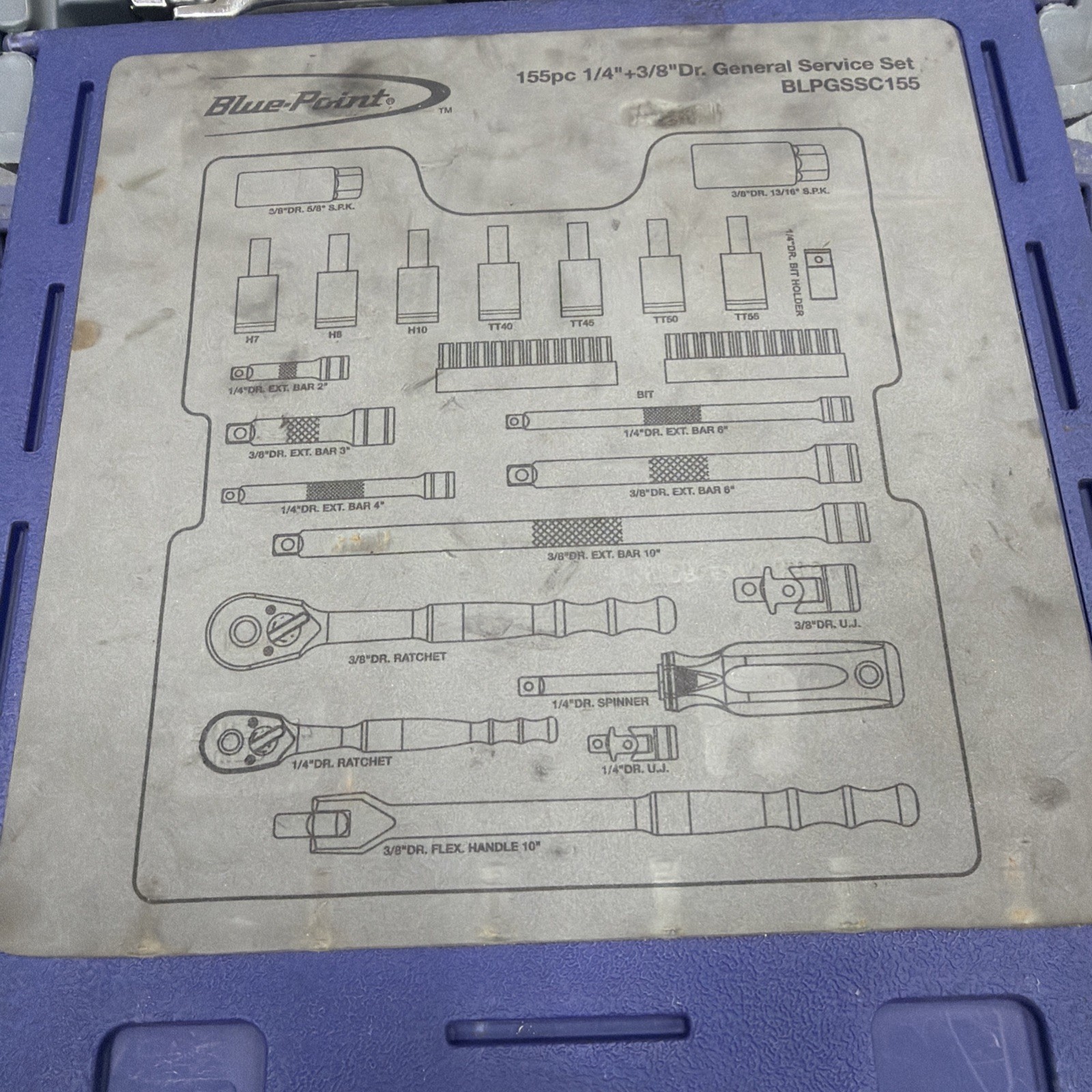 Blue-Point BLPGSSC155 155pc Combination Drive SAE/Metric Socket Set