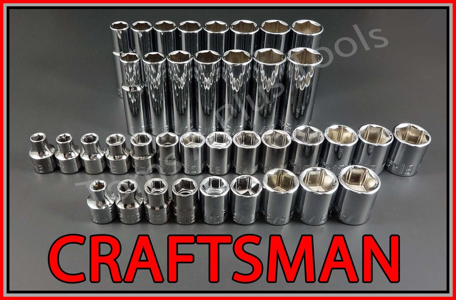 CRAFTSMAN 92pc 1/4 3/8 1/2 SAE METRIC MM 6pt 12pt Ratchet Wrench Socket Set