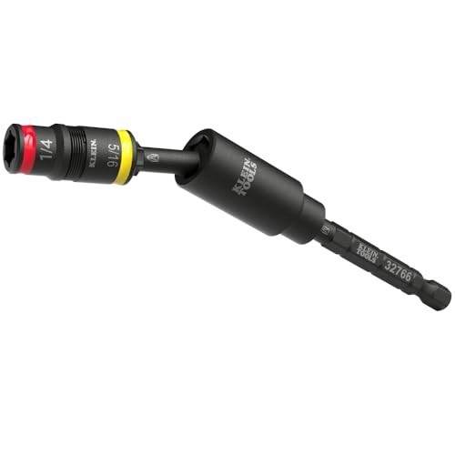 3-Piece Impact Flip Socket Set with Swivel Adapter, 25-Degree Head, 1/4 & 5/16-I