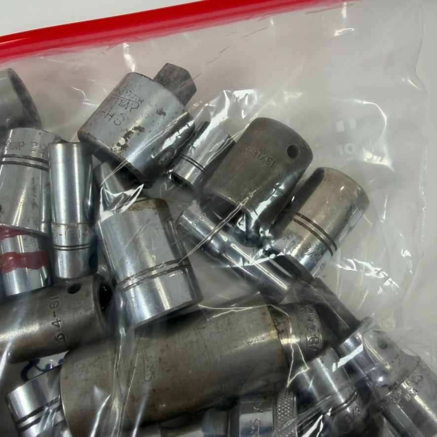 Large Williams Socket Lot Various Sizes 7 Lbs
