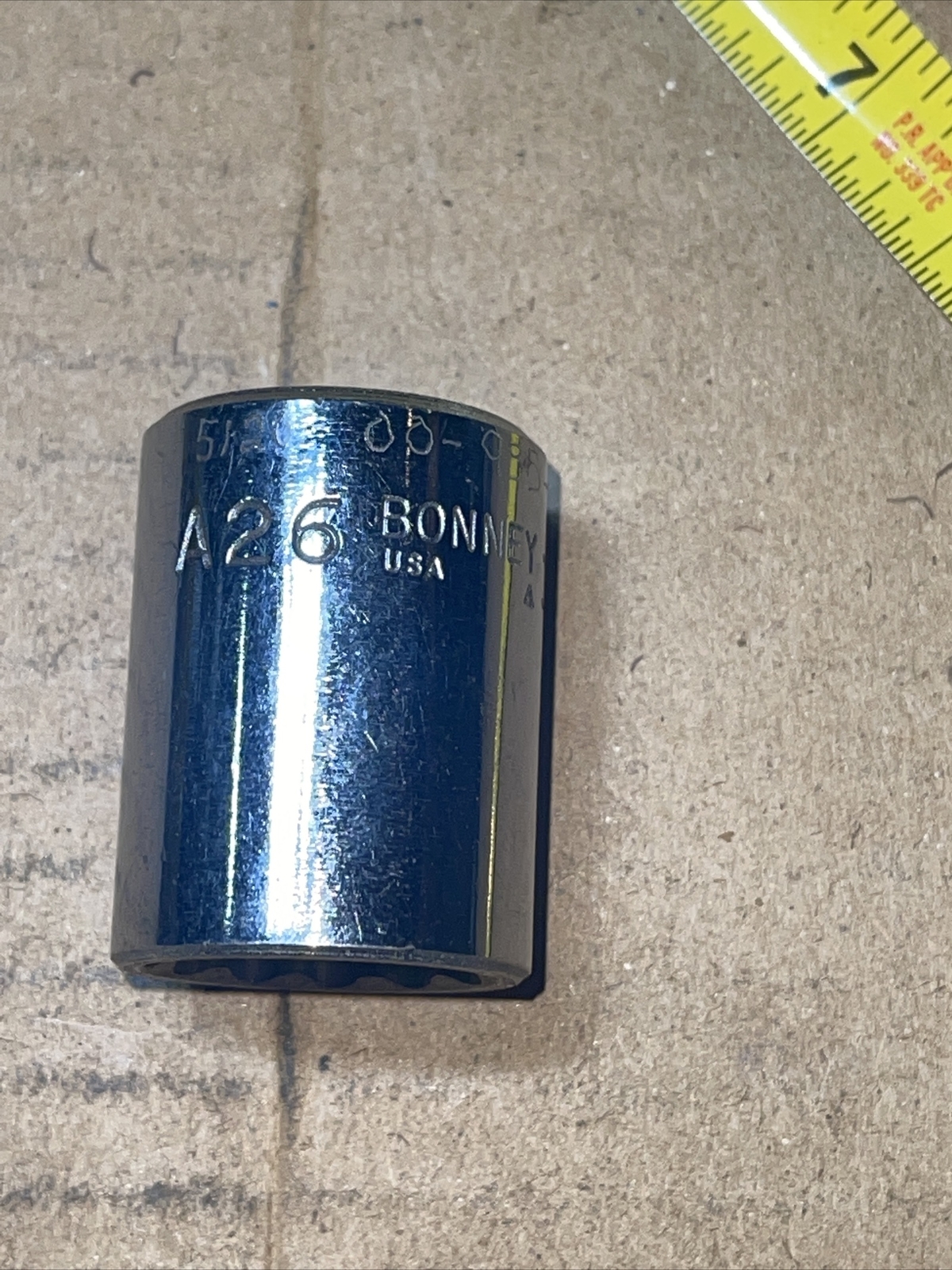 BONNEY USA A26 13/16 In SAE 1/2” Drive 12 Point Socket