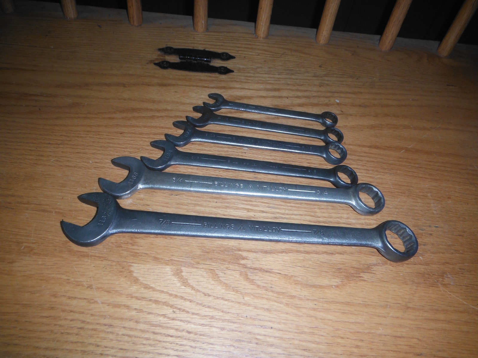 Vintage – BILLINGS VITALLOY – 7/16-7/8″ 12 Point – 6 pcs. Wrench Set USA