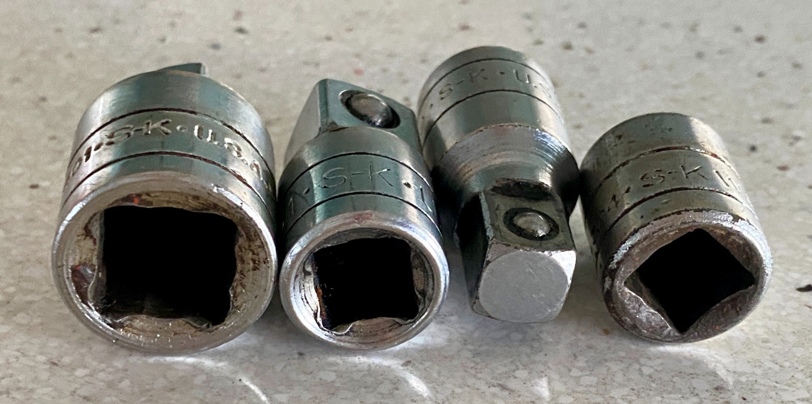 SK Tools Socket Reducer Adapter USA Lot of 4 1/2″ 3/8″ 1/4″ & 3/8″ Extension