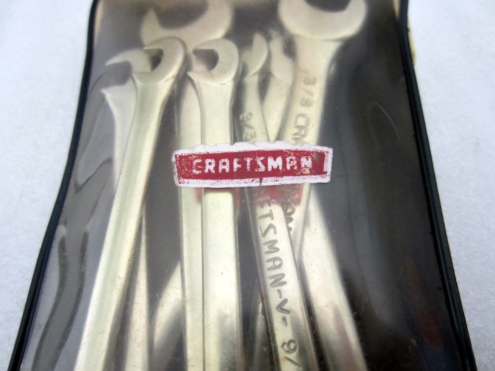 Vintage Craftsman 8pc SAE Ignition Open End Wrench Set 4306 Made in USA