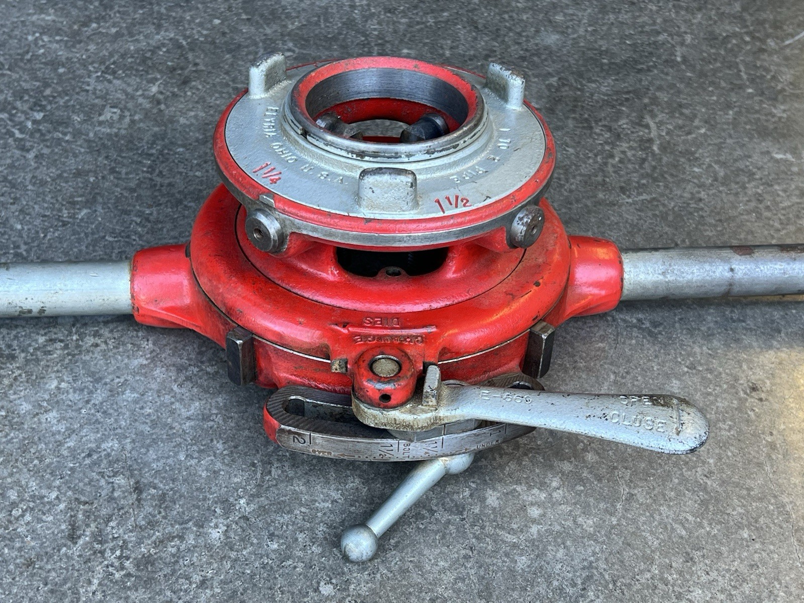 RIDGID 504 Quick Opening 1″ – 2″ NPT Manual Pipe Threading Threader Die Tool USA