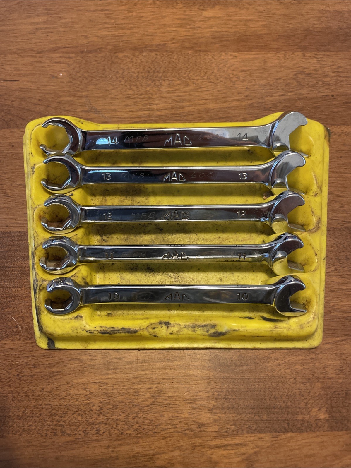 Mac 5Pc Metric Combo Speed Flare Nut Line Wrench Set 10MM 14MM 6Pt COBR USA