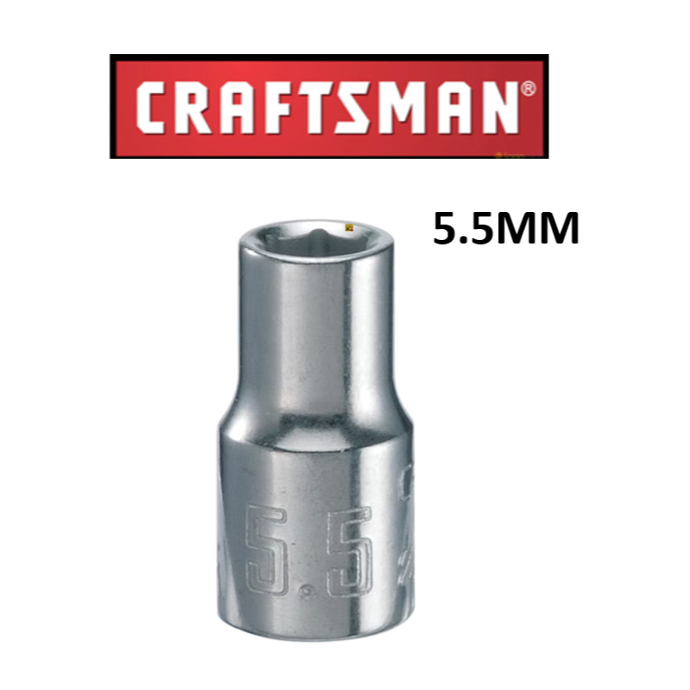 Craftsman 1/4 Inch Drive 6 Point Deep Socket Metric MM / SAE Inch Pick Size CMMT