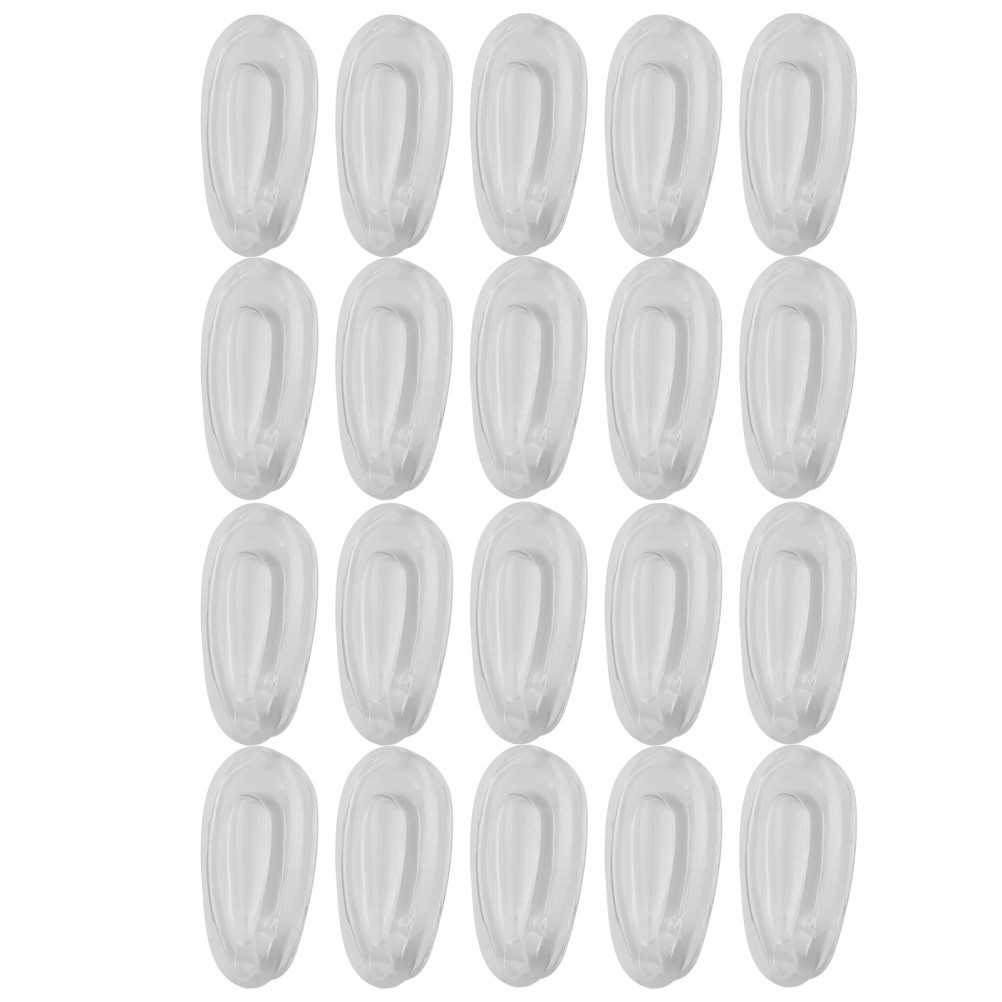 10 Pairs Transparent Silicone Nose Pads For Glasses Eyewear Nose Bridge Support