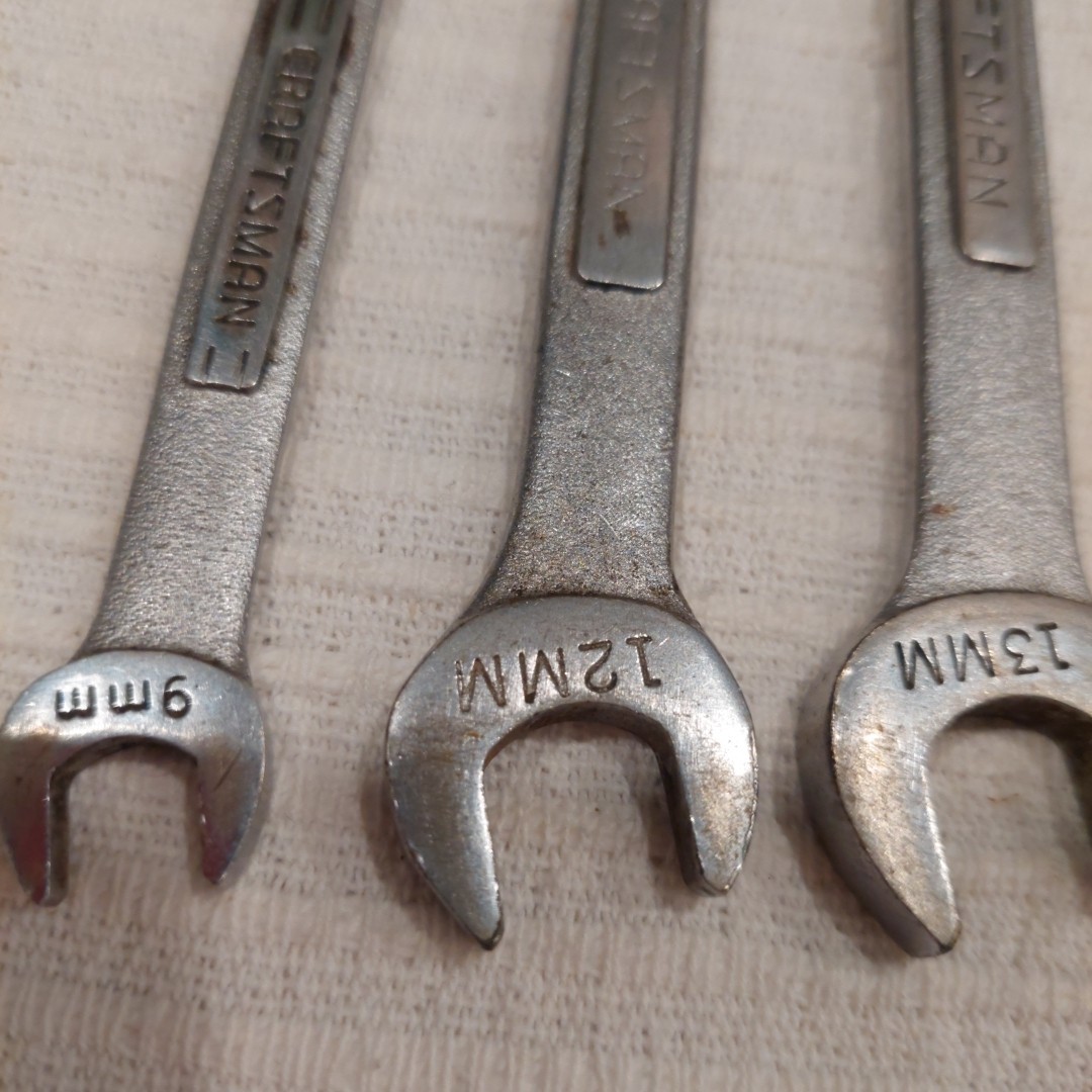 CRAFTSMAN Metric 12PT Combination Wrench Set (7-pieces) 9mm-19mm U.S.A.