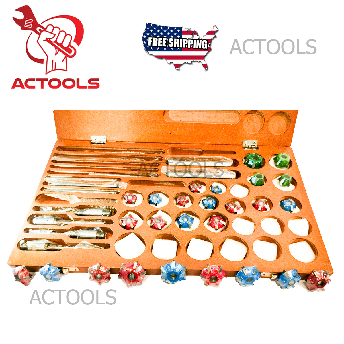 39 pcs Valve Seat Carbide Tipped Cutter Set For Vintage & Modern Car & Bikes