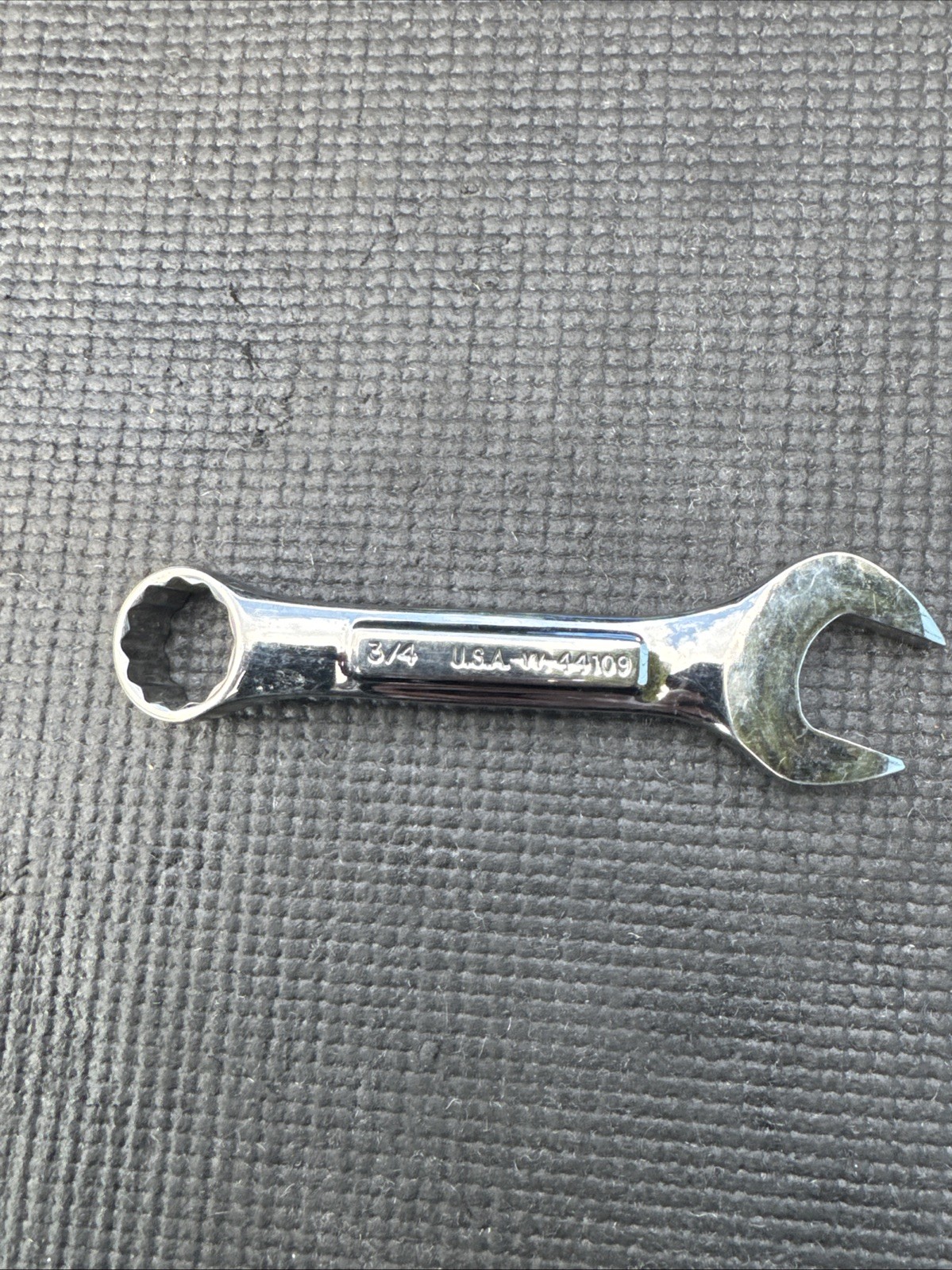Sears CRAFTSMAN 3/4” Short SAE Combination Wrench 12pt -VV- 44109 USA Stubby