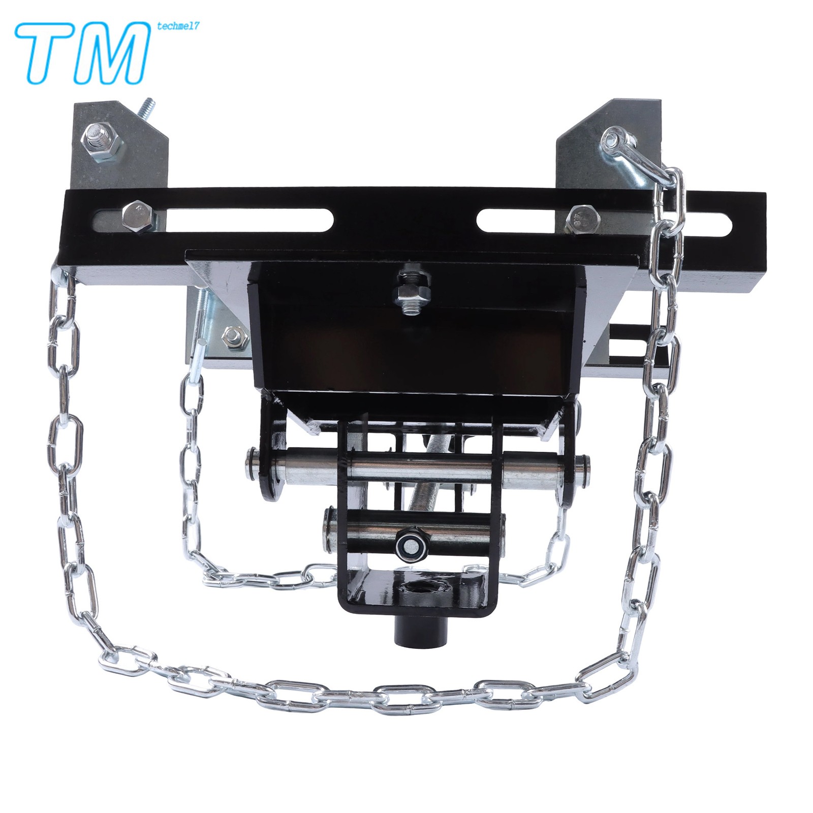 1100lbs Capacity 1/2 Ton Transmission Floor Jack Adapter For Repair Tool Black