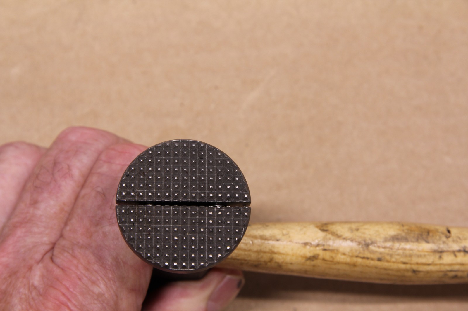 TORNAX Austria Mechanical Shrinking Hammer Round Waffle Auto Body Round Smooth