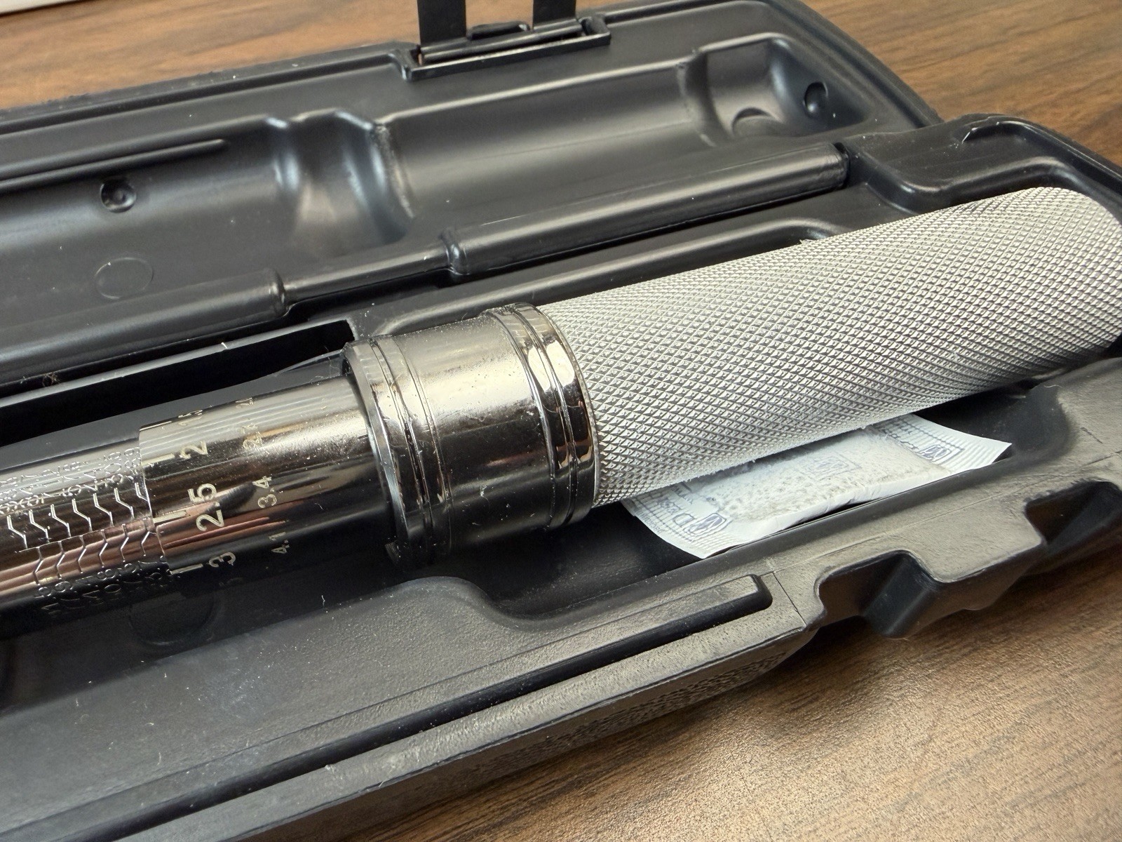 NEW Snap-on QD2FR75B 3/8 Drive SAE Adjustable Click-Type Flex-Head Torque Wrench