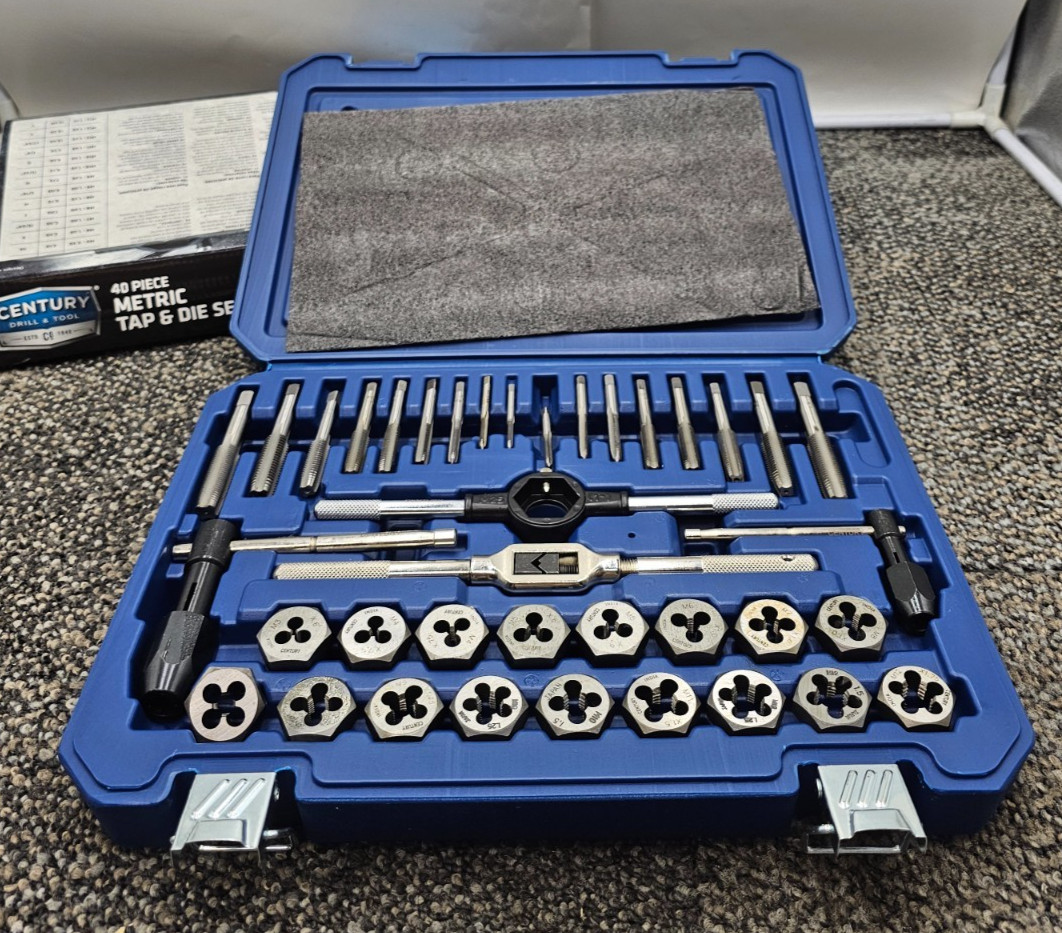 Century Drill & Tool 98912 40-Piece Metric Tap And Die Assembly