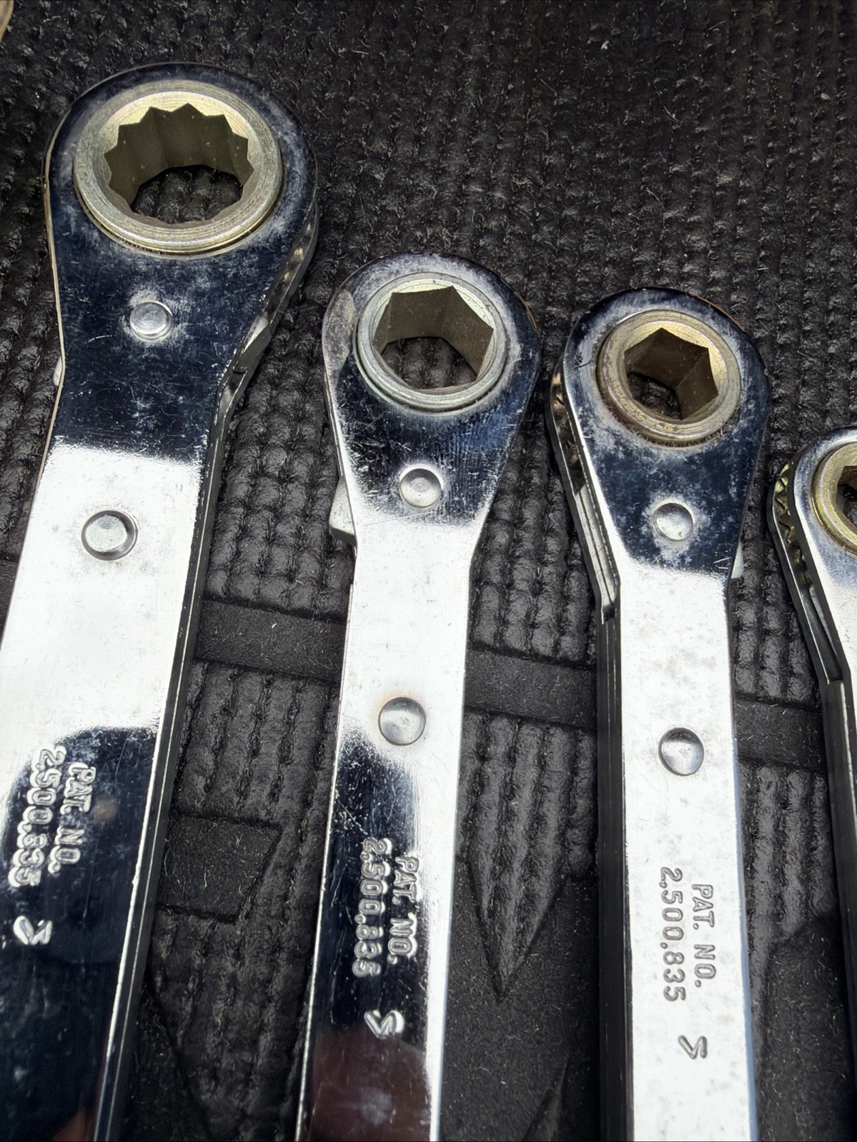 Rare SK Professional Tools USA Nos 4PC Metric Box End Ratcheting Wrench Set 340M