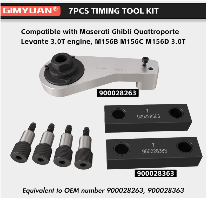 Timing Tool Set, 900028263,900028363 Compatible with Maserati Geberit/Levante/Pr