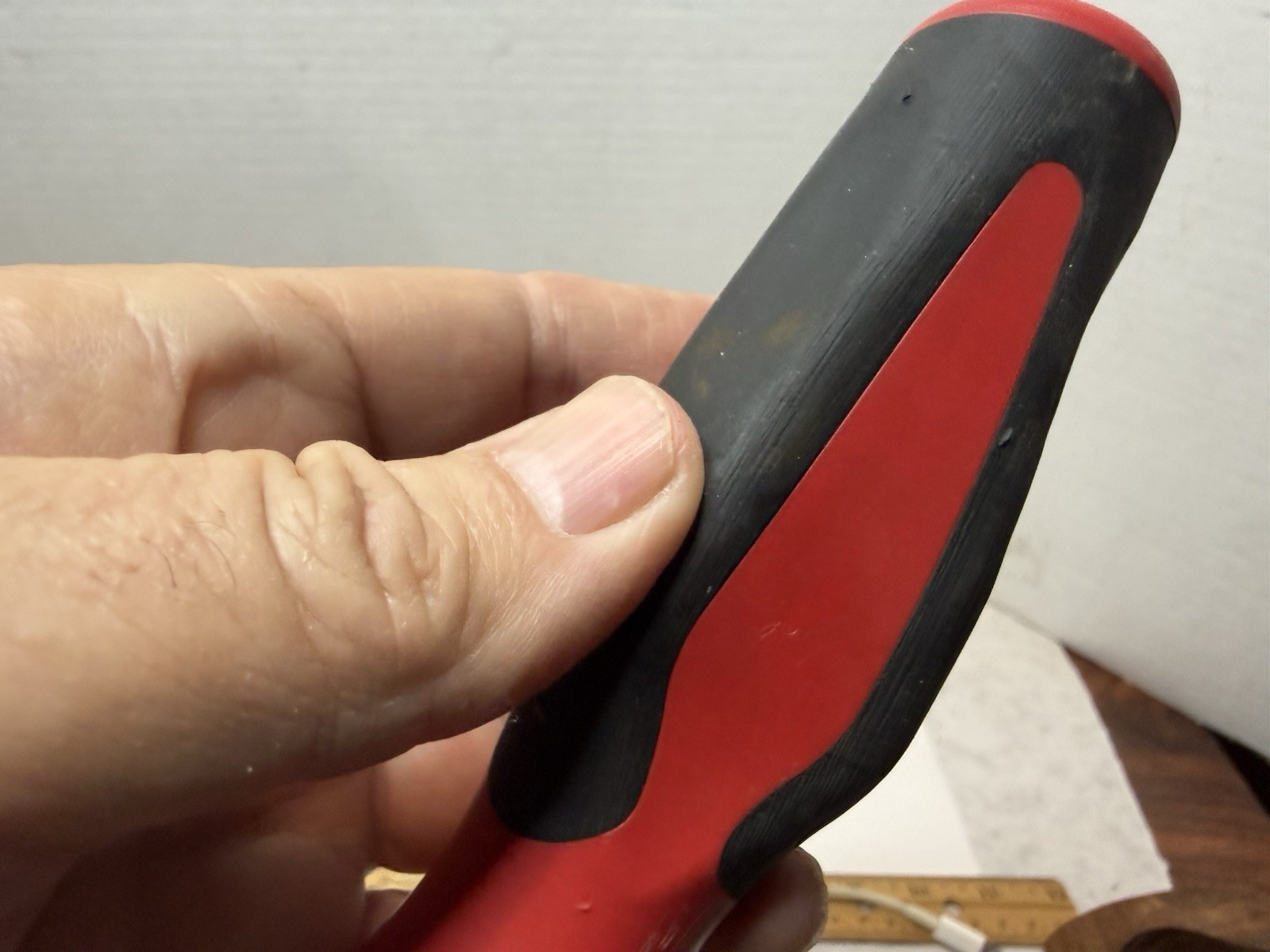 Snap On Tools 1/4″ Shank Driver SGT4B Soft Grip Red Black
