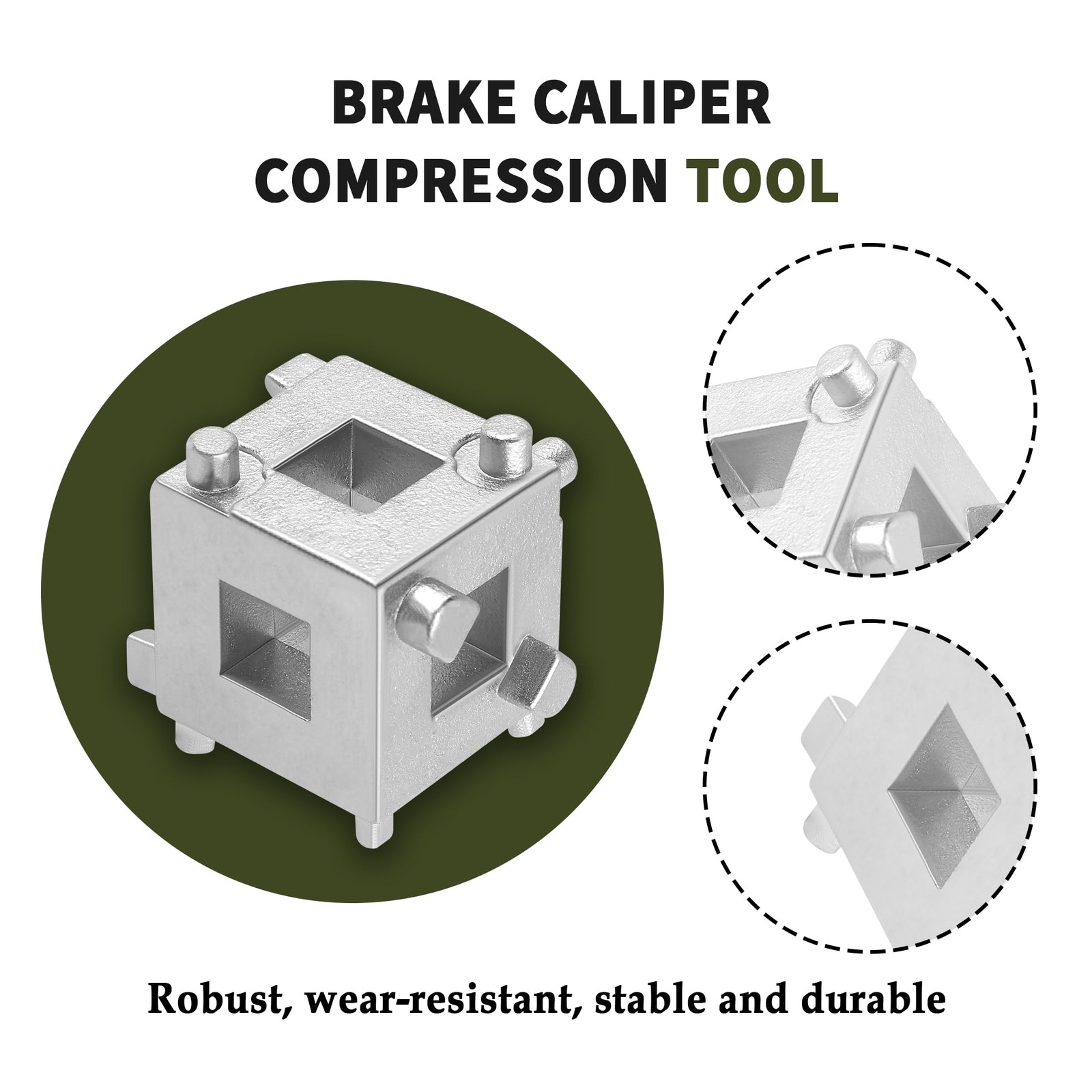 Cube Brake Caliper Compression Tool,Steel Brake Caliper Tool Car Rear Disc Br…