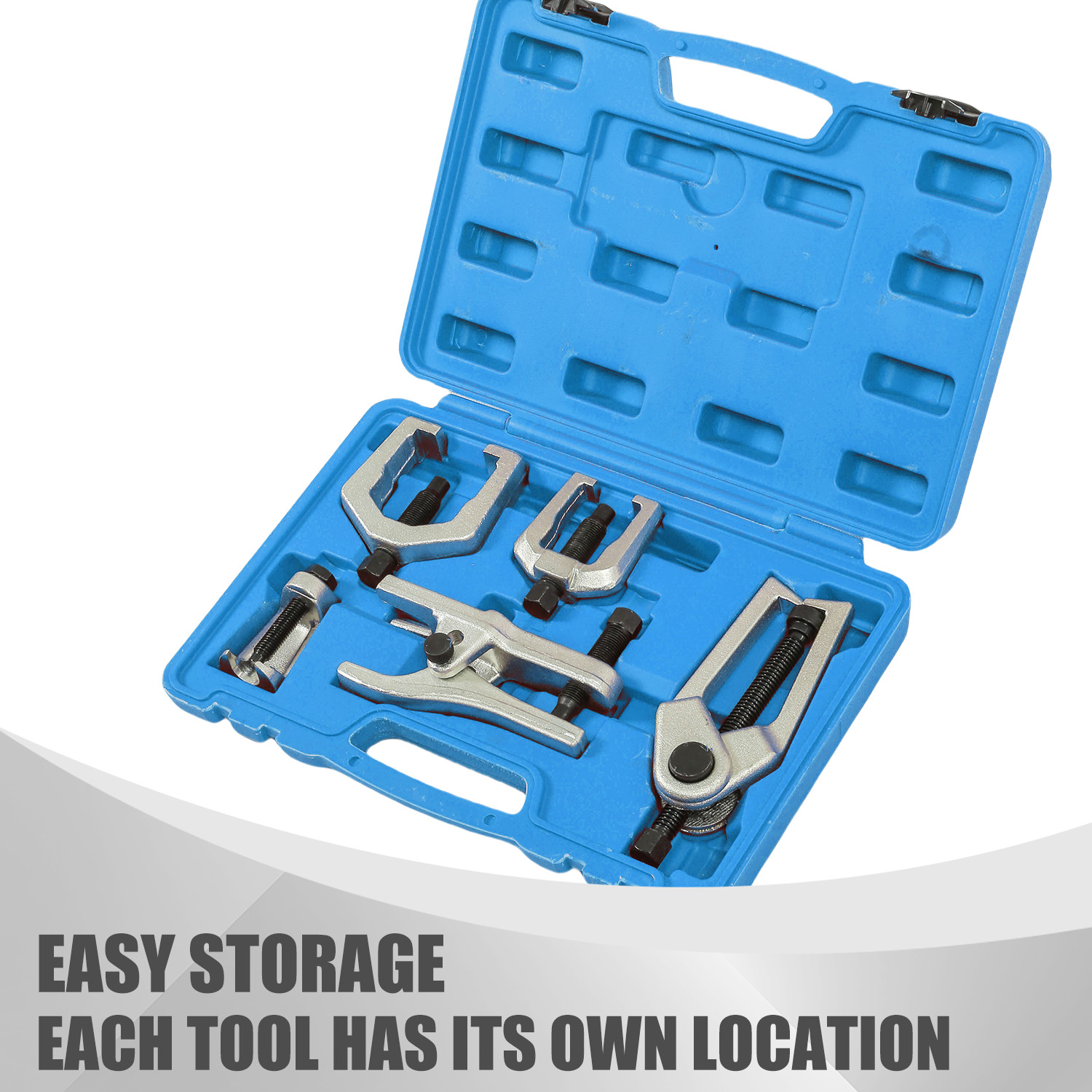 Bule 5Pc Front End Service Pitman Arm Puller Ball Joint Tie Rod Removal Tool Set