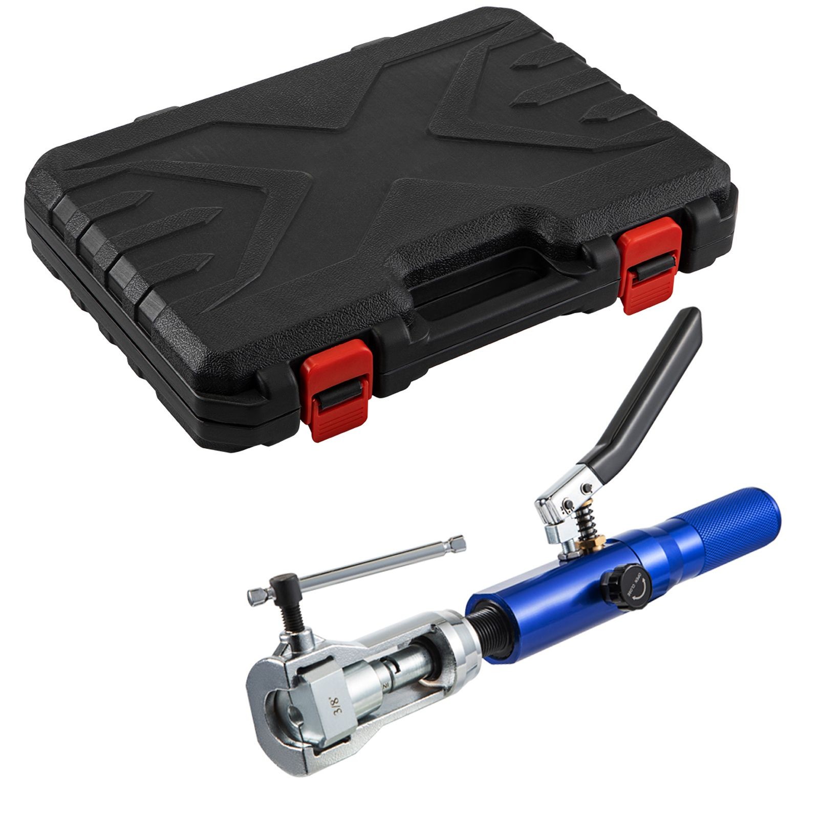 45° Hydraulic Flaring Tool Kit 3/16-1/2in, 32PC with Cutter & Deburrer