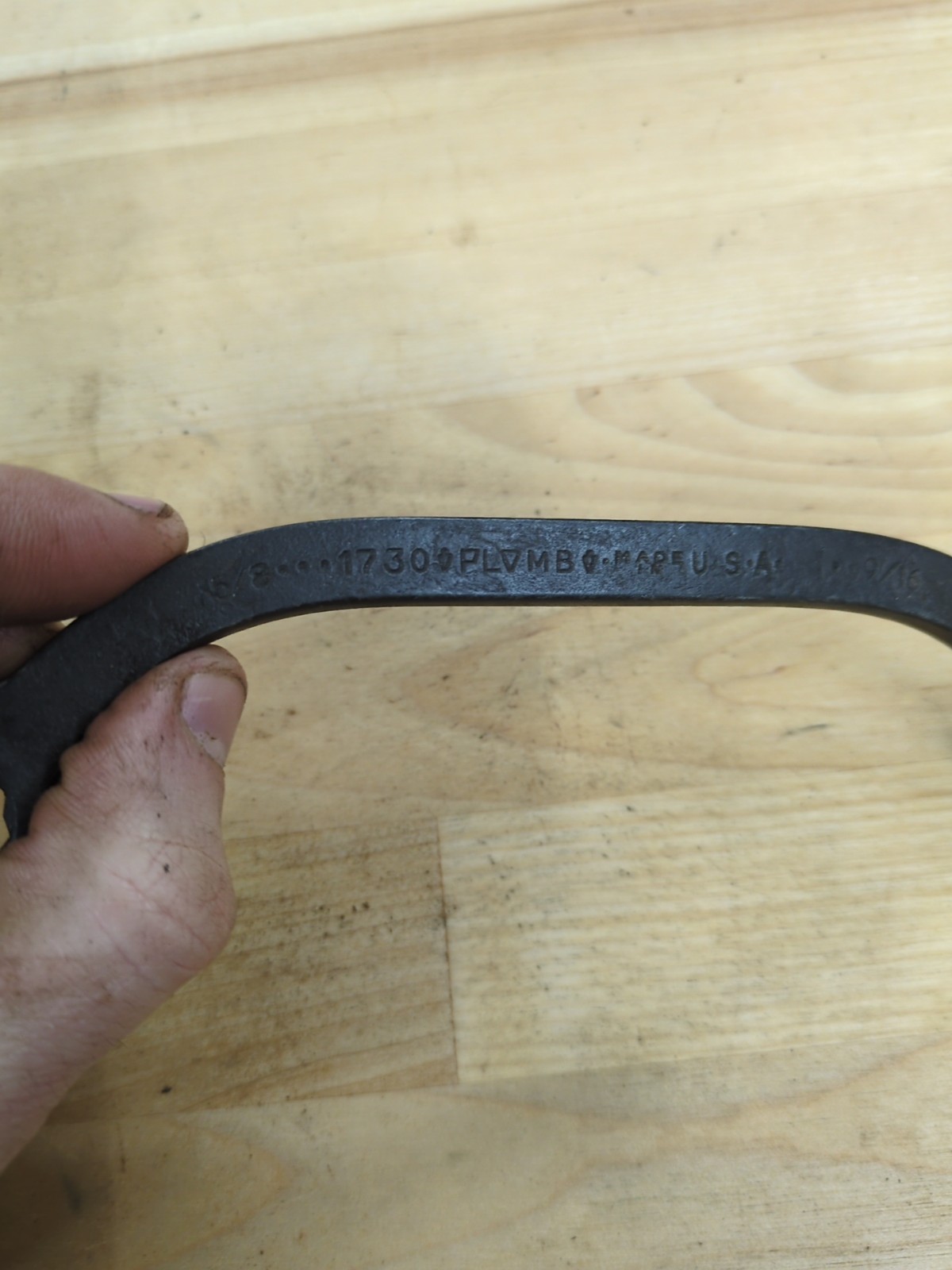 Plvmb Triangle l730 Half Moon 5/8″ x 9/16″ Obstruction Box-End Wrench 12pt USA