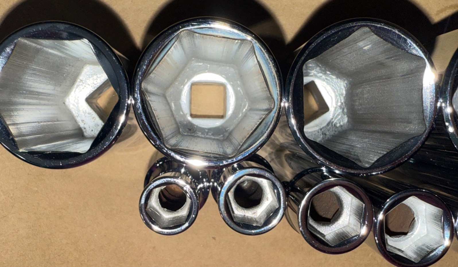 NOS VINTAGE WRIGHT TOOL 1/2” Dr SAE DEEP 16pc SOCKET SET 3/8” To 1-1/2” No 7/8”