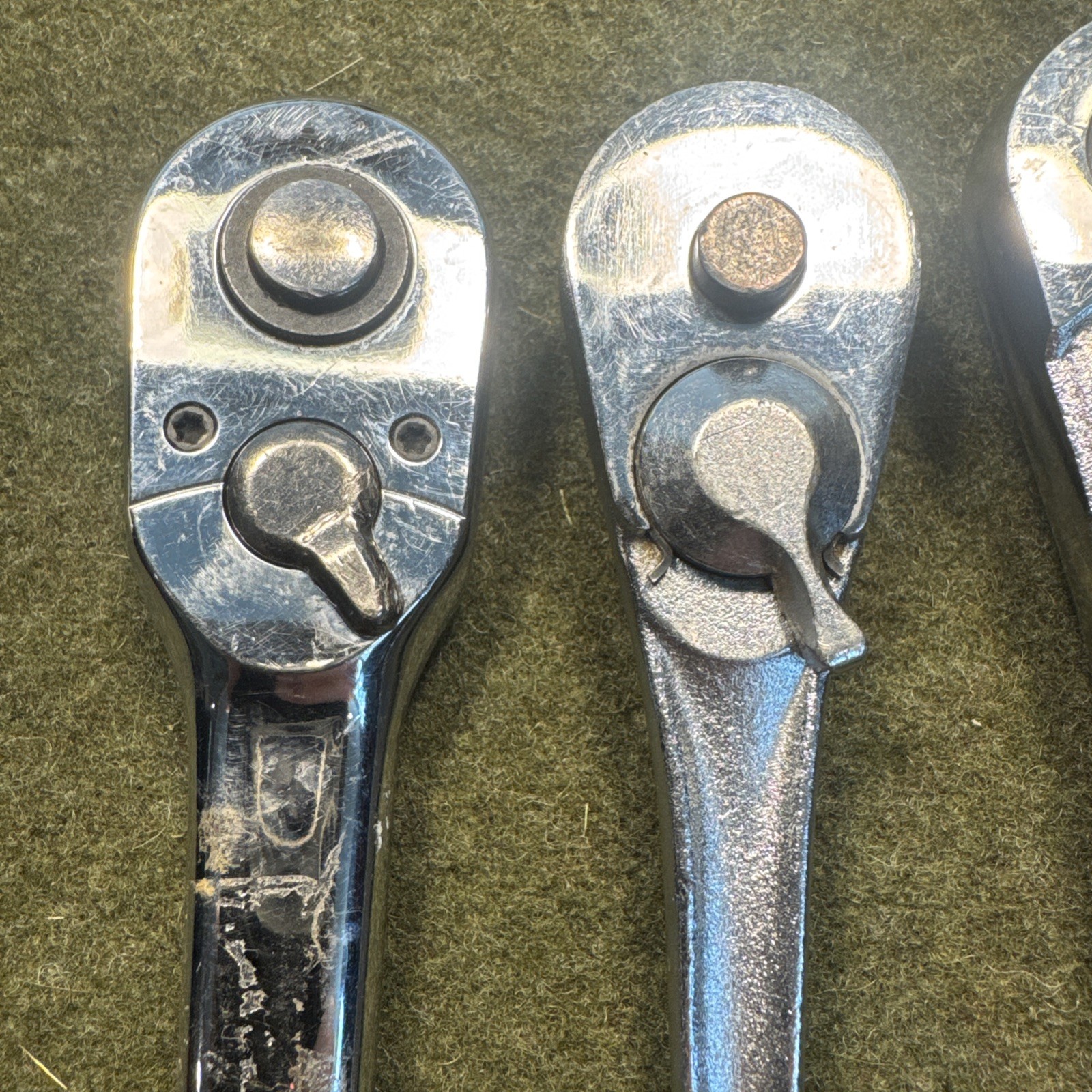 Lot of 3 – 3/8″ drive Ratchets for REPAIR Craftsman, Warranty Eligible Exchange