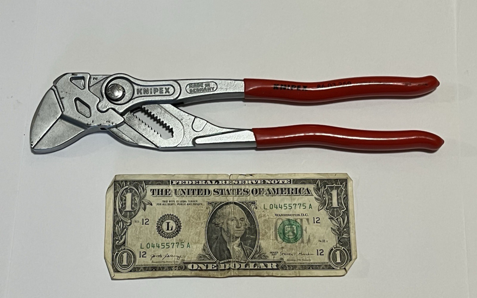 Knipex 10″ Pliers Wrench 86 03 250 1-3/4″ Smooth Jaws Pliers Made in Germany