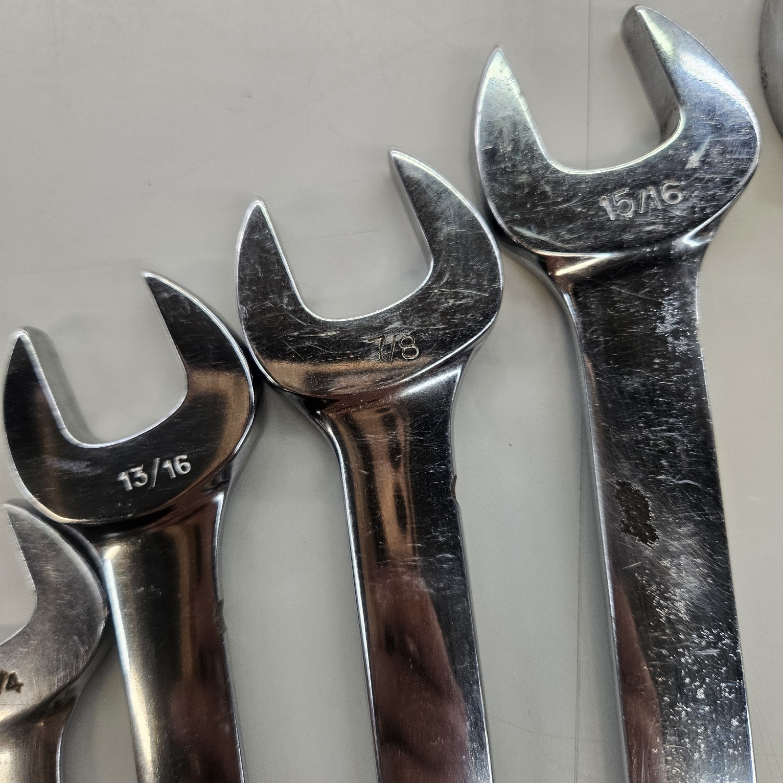 Snap-On Comb Wrench OEX Set 9 Piece SAE 12 Point 22,24,24,26,28,30,32,34,36