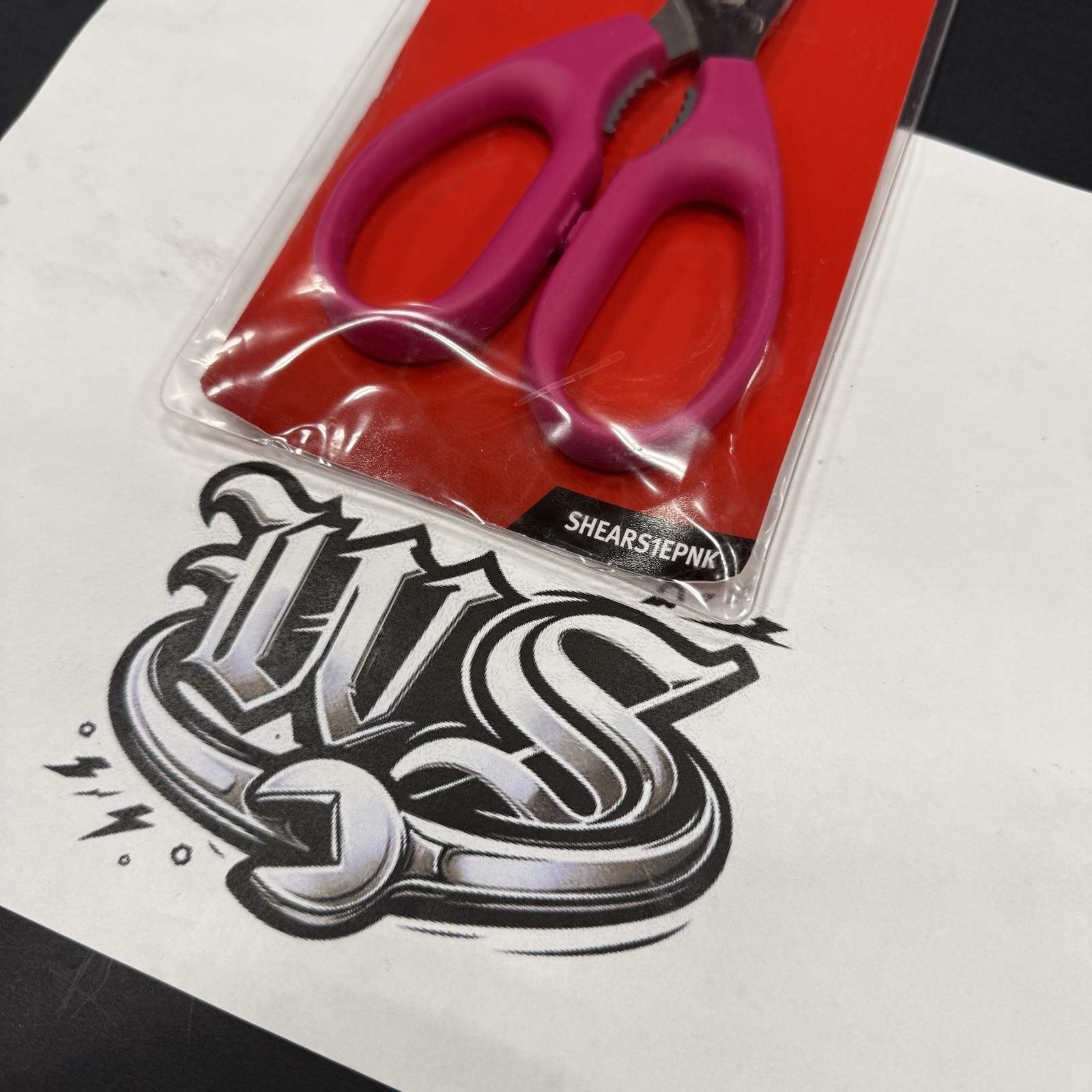 Snap-on Tools CRKT NEW 2pc ELECTRIC PINK Large & Small Shears SHEARS1EPNK