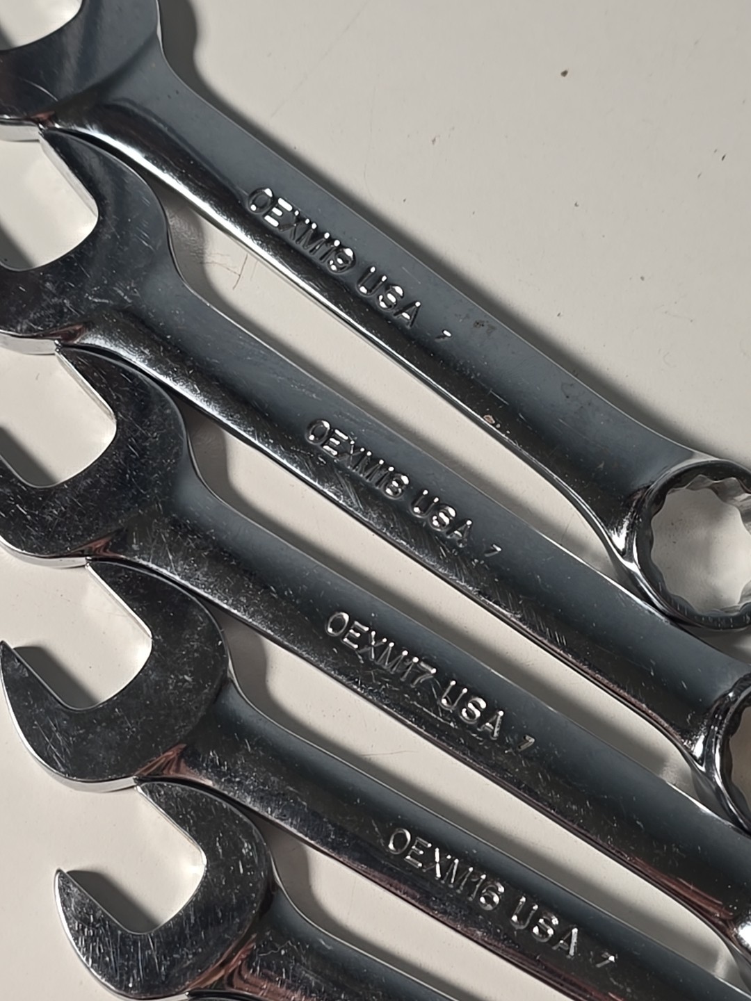 Snap On Metric Midget 9mm + 12mm – 19mm Combination Wrench Set 12pt OEX
