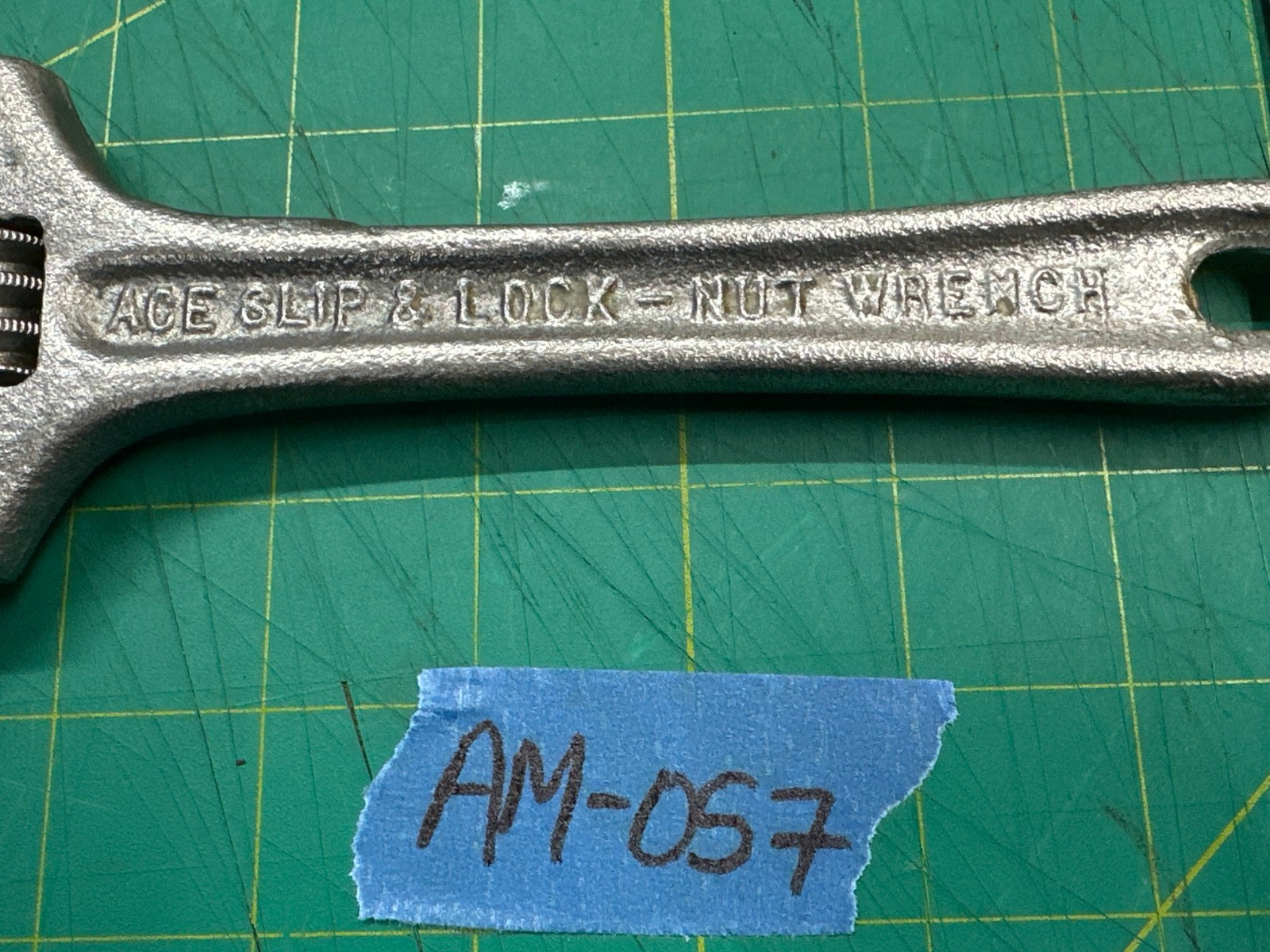 Vintage 10.5″ Ace Adjustable Slip & Lock Nut Wrench From Covers Co. Made In USA