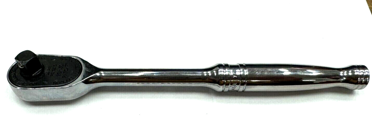 SNAP ON TOOLS USA F100 3/8″ Drive 100 TOOTH Standard Handle Chrome Ratchet NEW