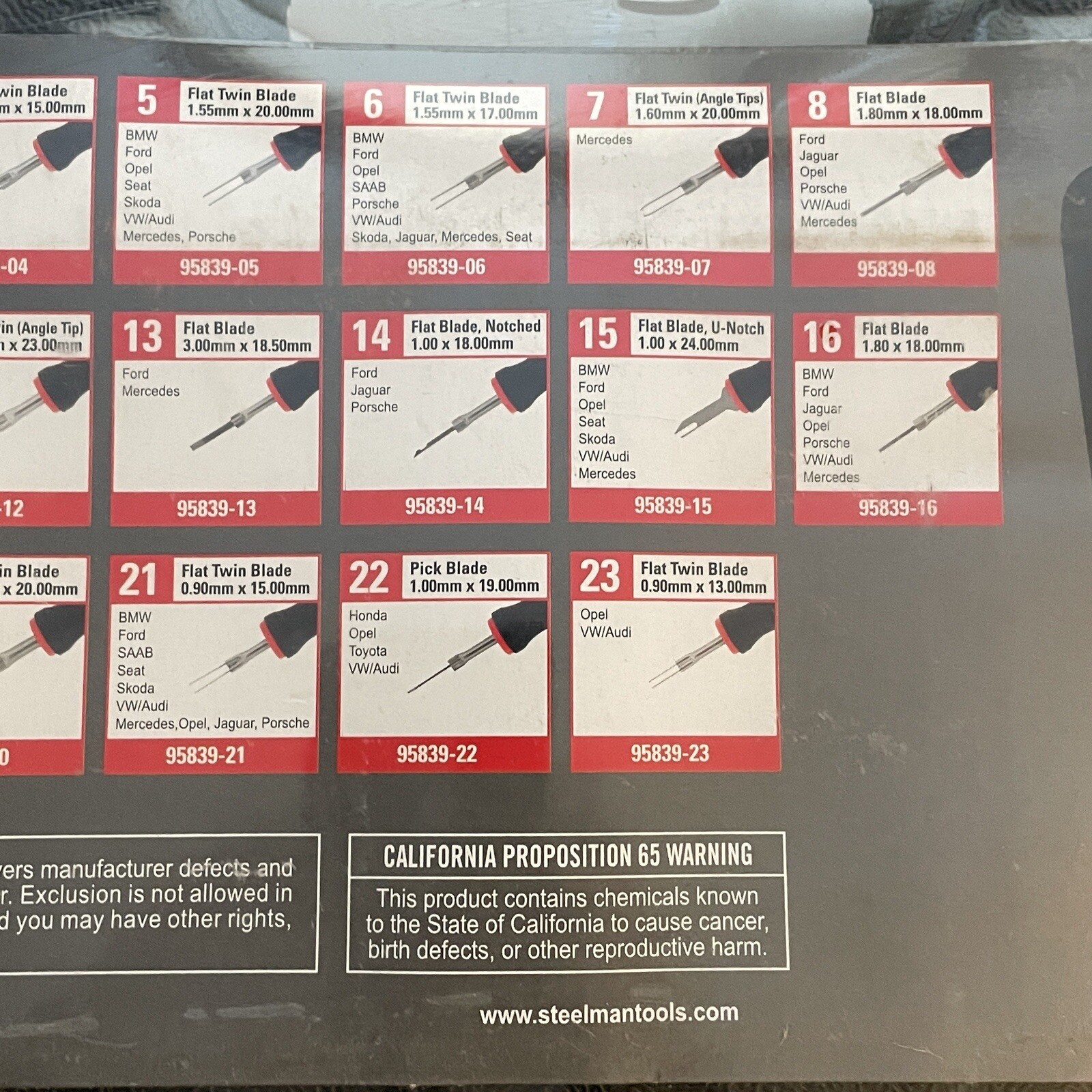 STEELMAN 95839 Universal Terminal Tool Kit 23 Pieces with Case