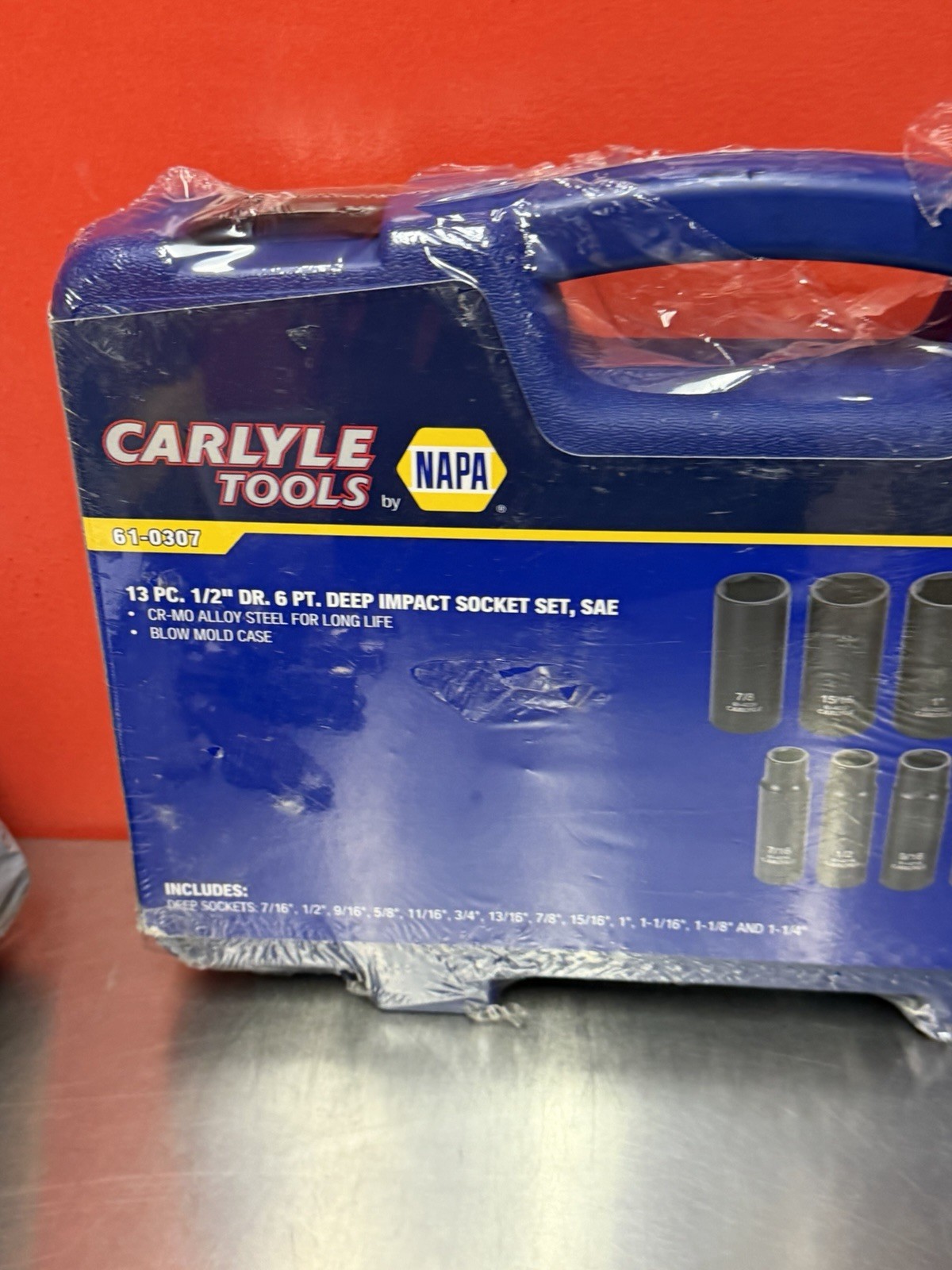 Napa Carlyle 13 Pc, 1/2″ Deep Impact Socket Set, SAE, #61-0307 BRAND NEW!